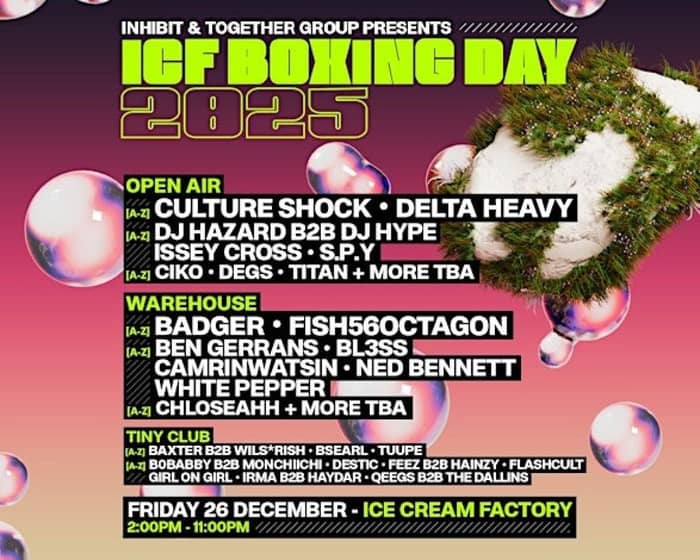 ICF Boxing Day 2025 tickets
