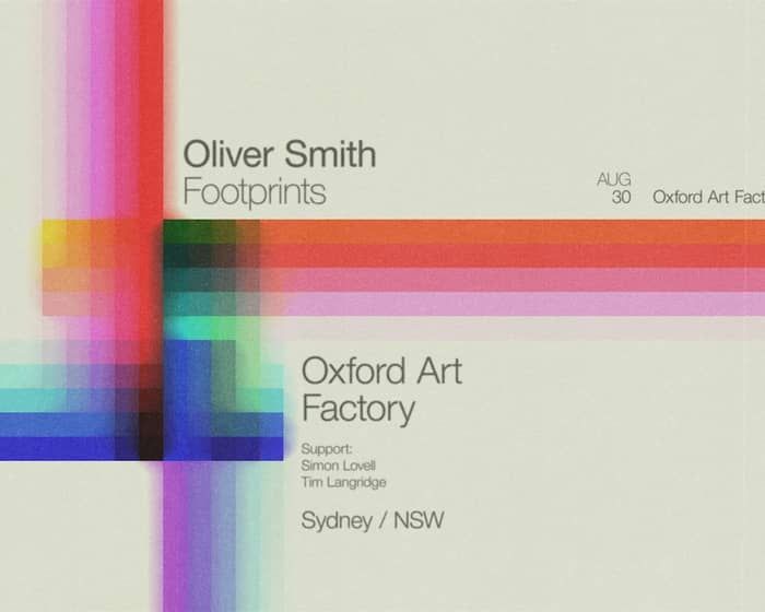 Oliver Smith tickets