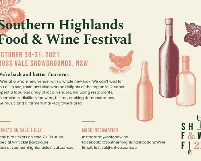 Southern Highlands Food & Wine Festival 2021 tickets