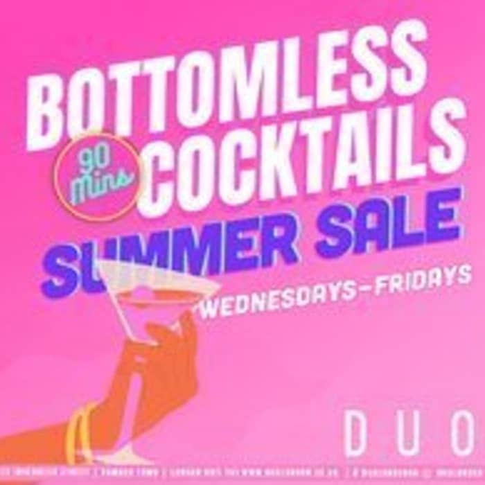 90 minutes Bottomless Cocktails events