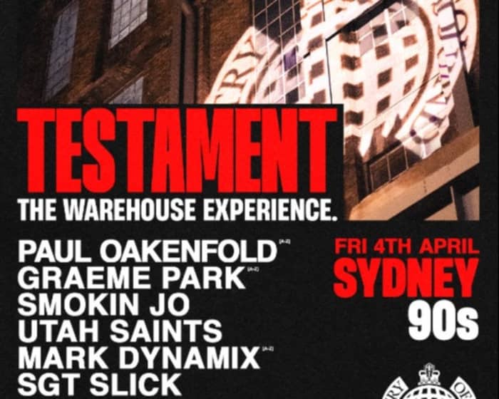 Ministry of Sound Testament 2025 - Melbourne 90s Session tickets