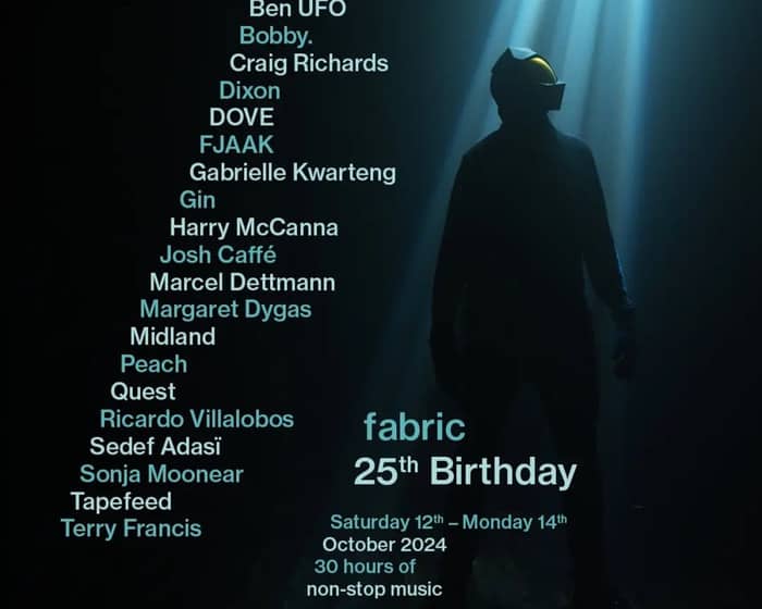 fabric 25th Birthday tickets