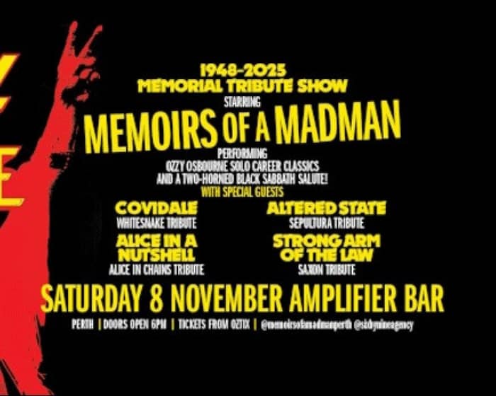 OZZY OSBOURNE MEMORIAL TRIBUTE SHOW | by Memoirs Of A Madman tickets