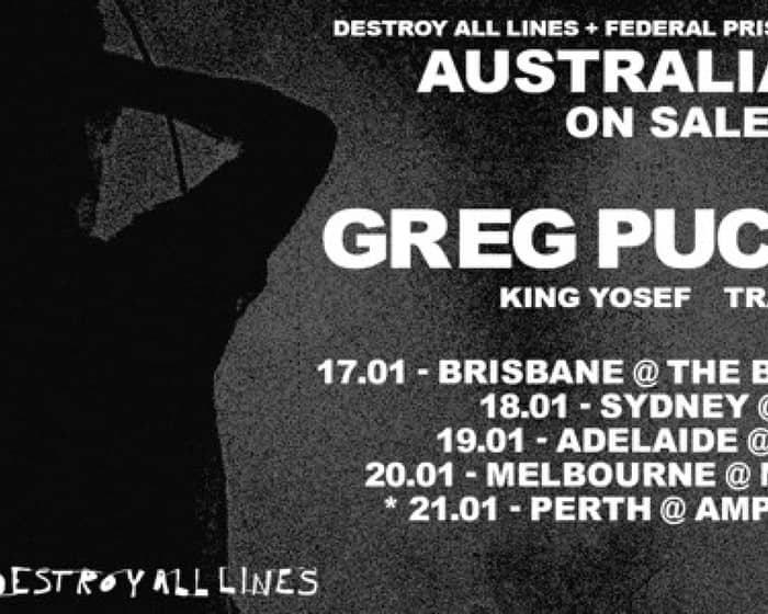 Greg Puciato (USA) Australian tour tickets