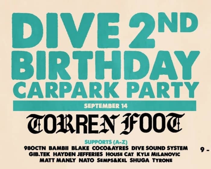 DIVE 2ND BIRTHDAY [CARPARK PARTY] tickets