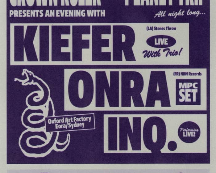 Kiefer with Trio + Onra + INQ tickets