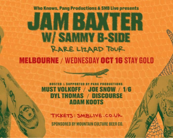 Jam Baxter tickets