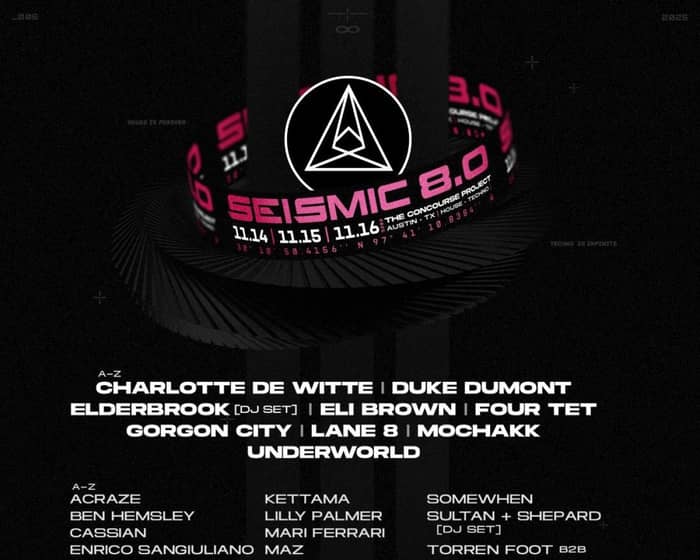 Seismic Dance Event 8.0 tickets