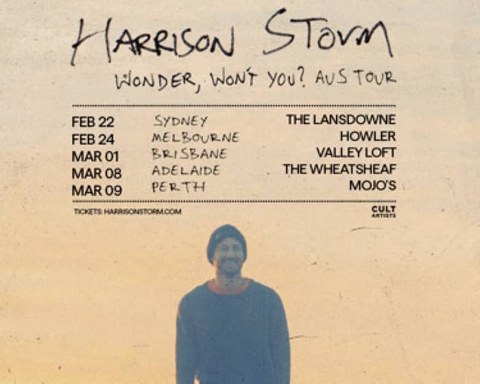Harrison Storm Wonder, Won’t You? Aus Tour tickets