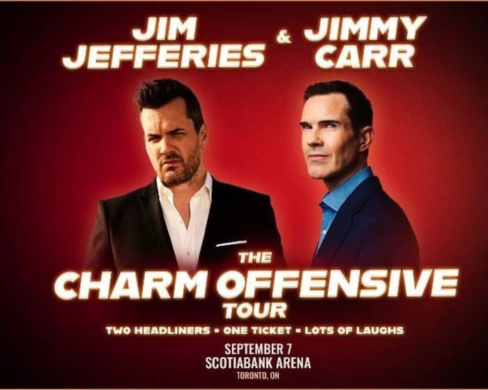 The Charm Offensive with Jim Jefferies and Jimmy Carr tickets