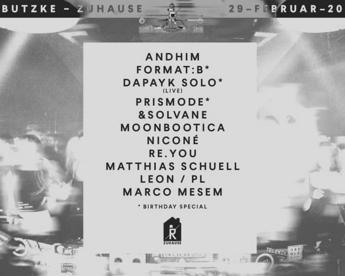 Zuhause with Andhim, Format:B, Moonbootica, Niconé, Dapayk Solo (Live) uvm. tickets