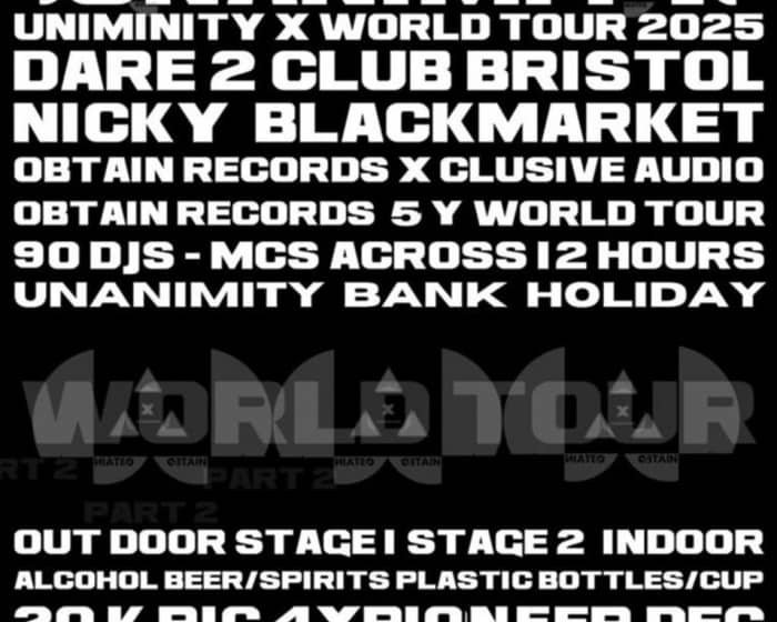 Unanimity Festival DAY TIME PASS 5 Y World Tour Obtain X Clusive tickets