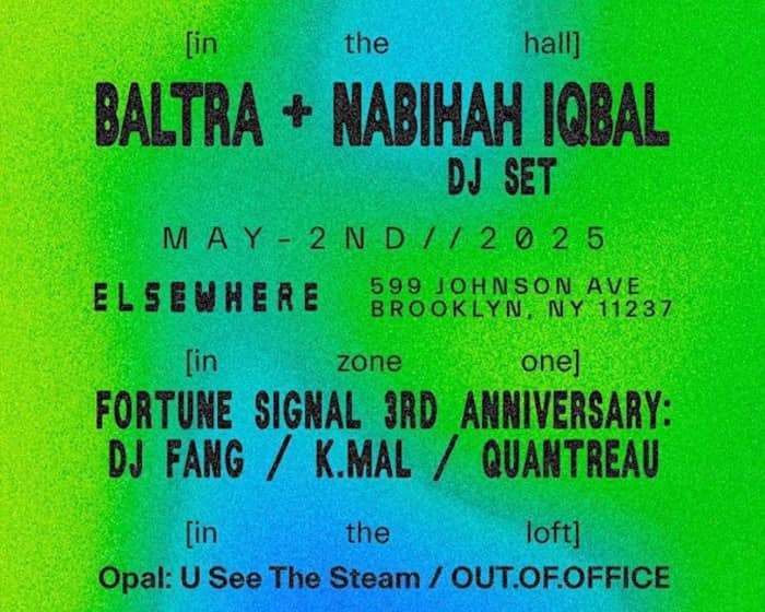 Baltra + Nabihah Iqbal (DJ Set) tickets