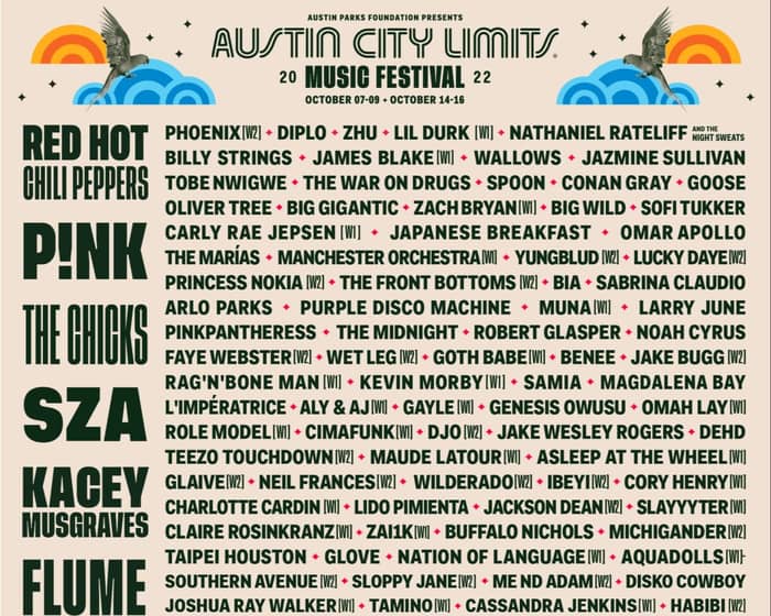 Austin City Limits Music Festival 2022 (Weekend Two) tickets