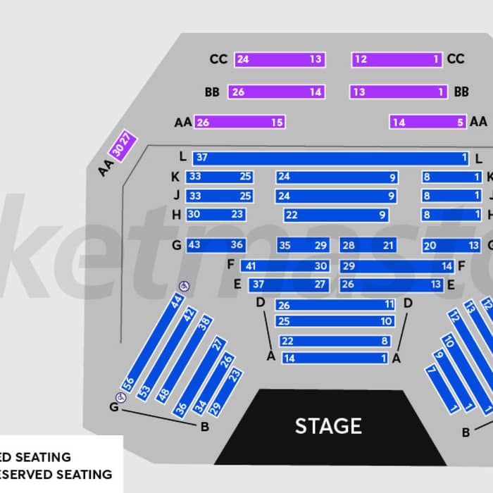 Country Club Tasmania seat map