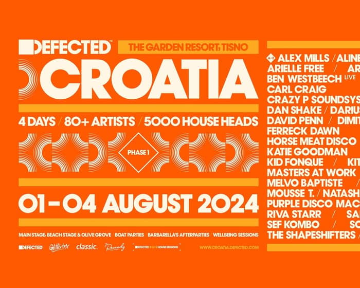 Defected Croatia 2024 tickets