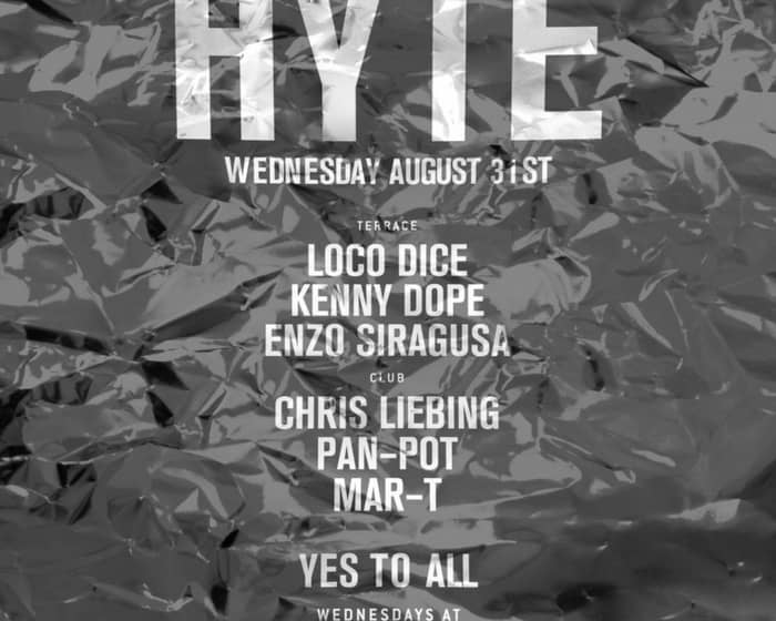 <span class="title">Hyte<span></a> </h1><span class=grey>Terrace, Loco Dice, Kenny Dope, Enzo Siragusa..<span><p class="counter" tickets
