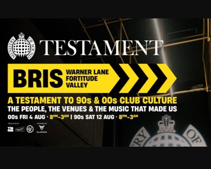 Ministry of Sound: Testament 00's tickets