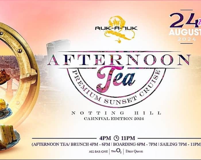 RukATuk Afternoon Tea Premium Sunset Cruise (Notting Hill Carnival