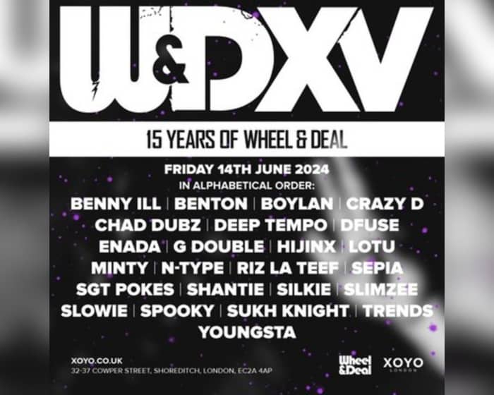 15 Years of Wheel & Deal Records : London tickets