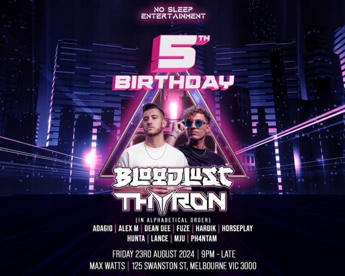 No Sleep Entertainment's 5th Birthday tickets