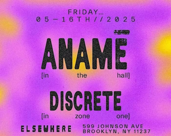 Anamē tickets