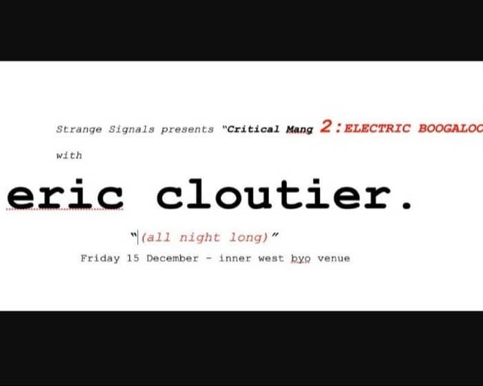Eric Cloutier tickets