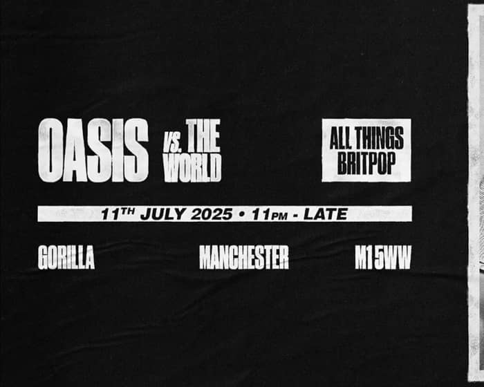 Oasis Aftershow tickets