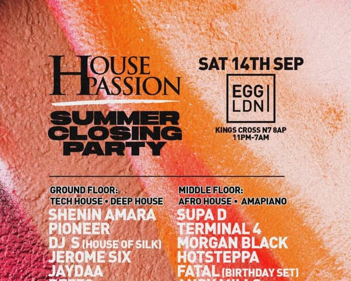 House Passion Summer Closing Party tickets