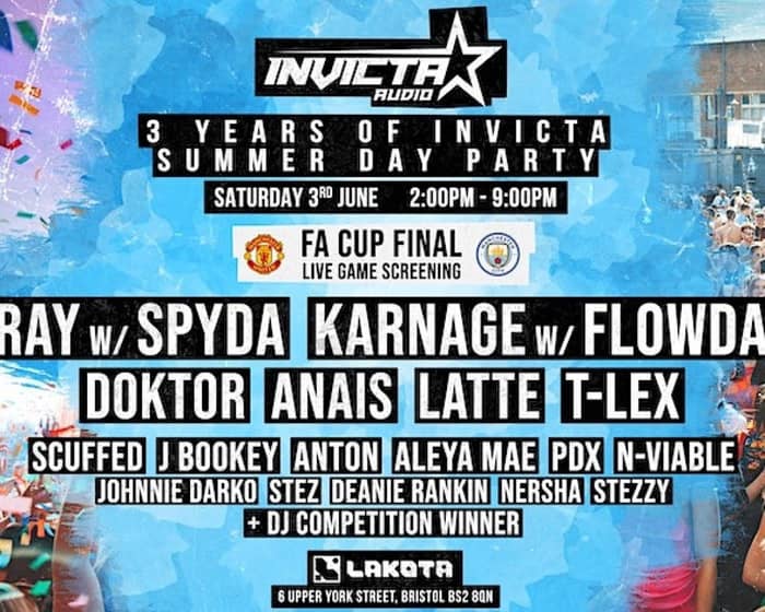 3 Years Of Invicta Audio x FA Cup Final: Summer Day Party tickets