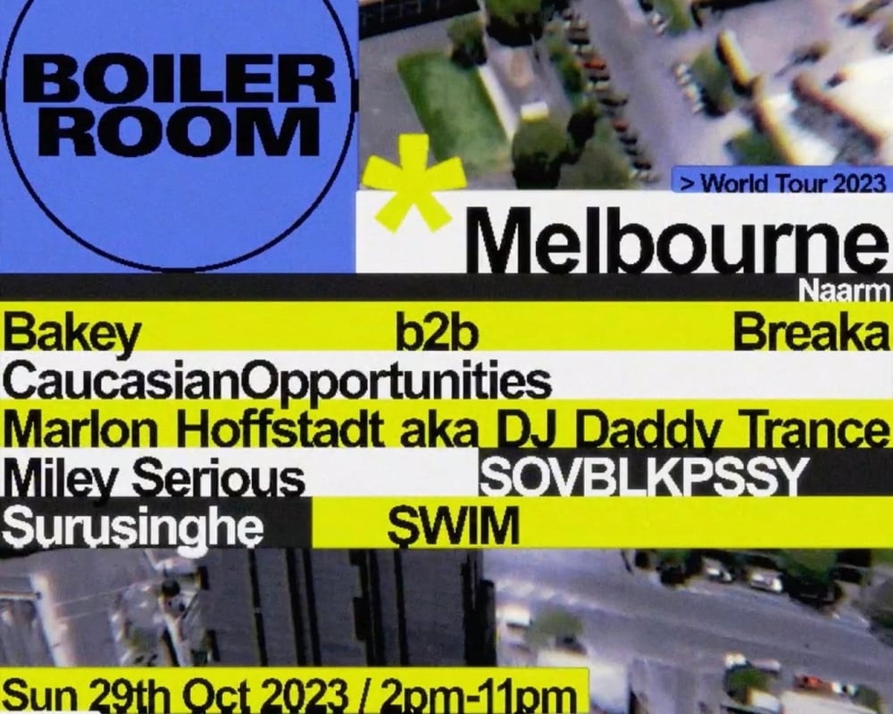 Boiler Room Melbourne Tickets Melbourne 29/10/2023 Tixel