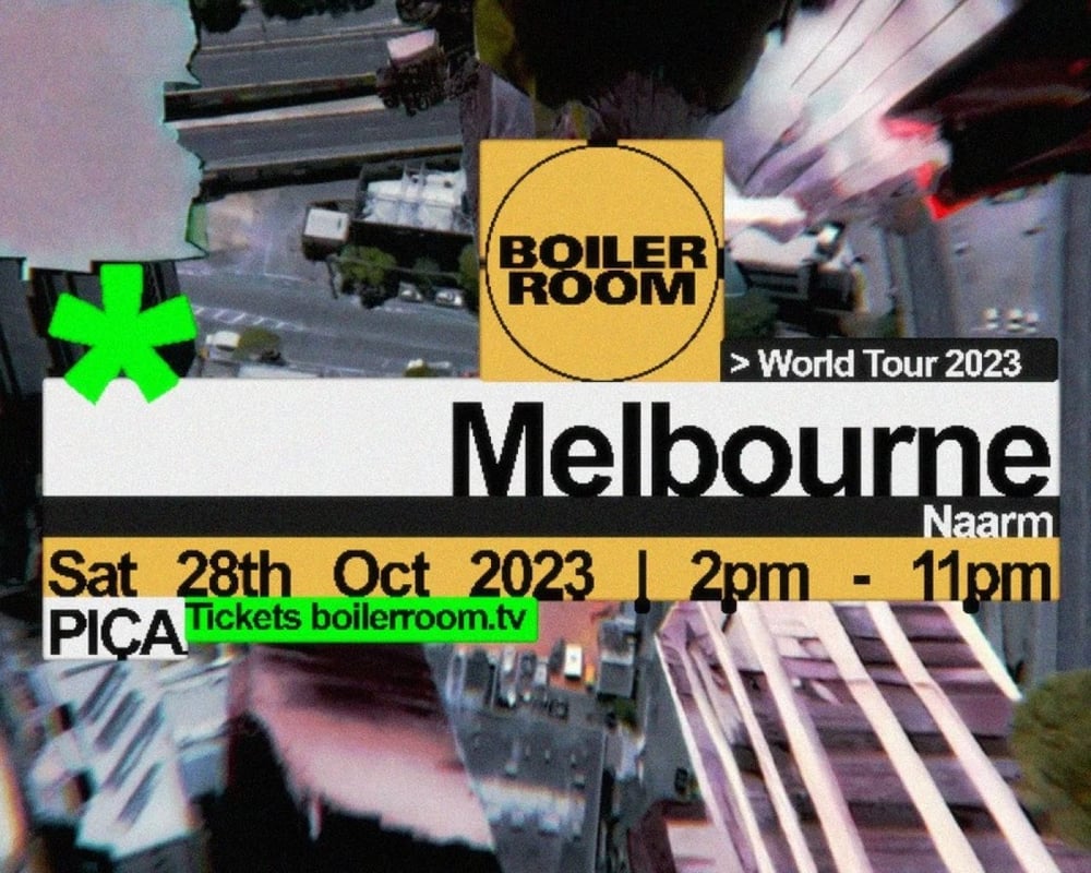 Boiler Room Melbourne Tickets Melbourne 28/10/2023 Tixel