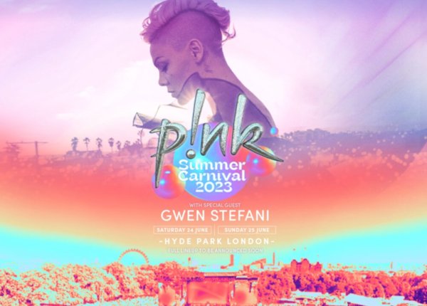 P!NK – London BST Hyde Park – 25 June - Latest Music News + Gig Tickets  From Get To The Front - Music News Magazine