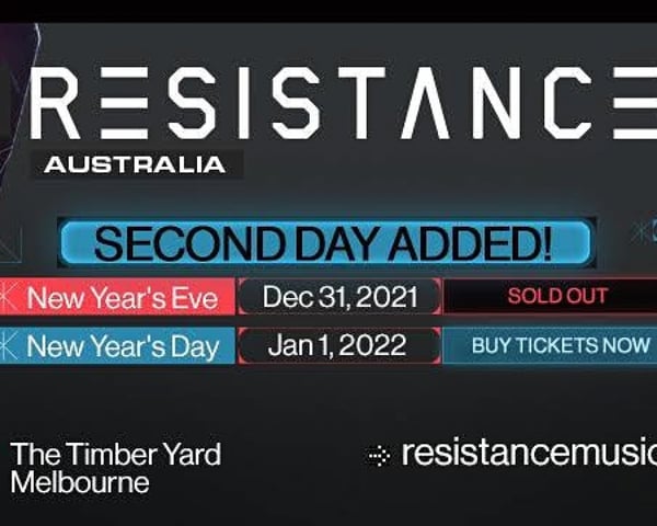 RESISTANCE AUSTRALIA - NEW YEARS DAY tickets