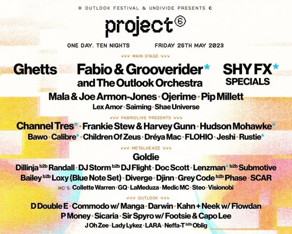 Project 6 Festival tickets