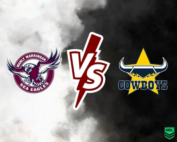 Manly-Warringah Sea Eagles v North Queensland Cowboys, NRL 2023 Round 20