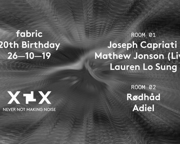 fabric XX: Joseph Capriati, Rødhåd & Mathew Jonson (Live) tickets